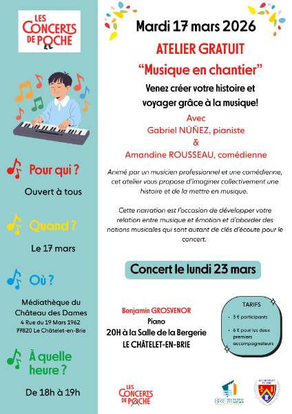 Couverture de Atelier Musique en Chantier au Chatelet-en-Brie